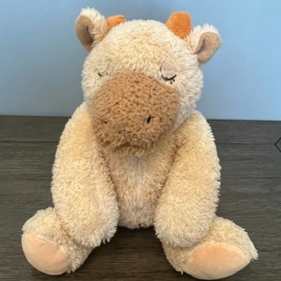 Silver One‎ Kids Sleeping Cow Plush 12" - Picture 1 of 5